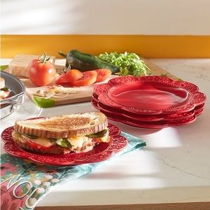 Ruby Lunch Plates (4)